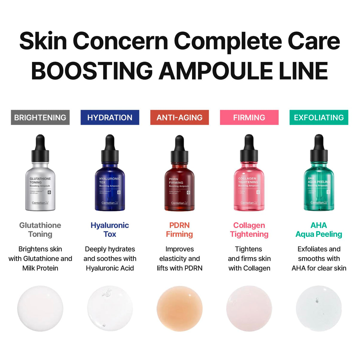Centellian 24 bottle being applied to skin for a refreshed look.
