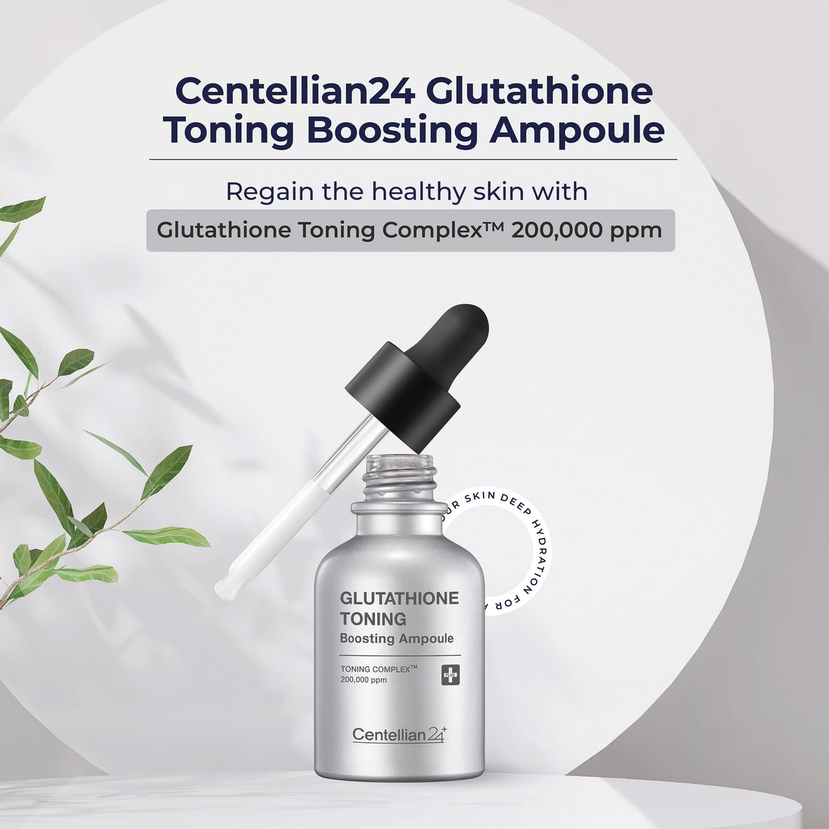 CENTELLIAN 24 glutathione-toning ampoule application steps illustrate easy, daily use.