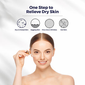 Centellian 24 ampoule applied to dry skin reveals a softer feel.