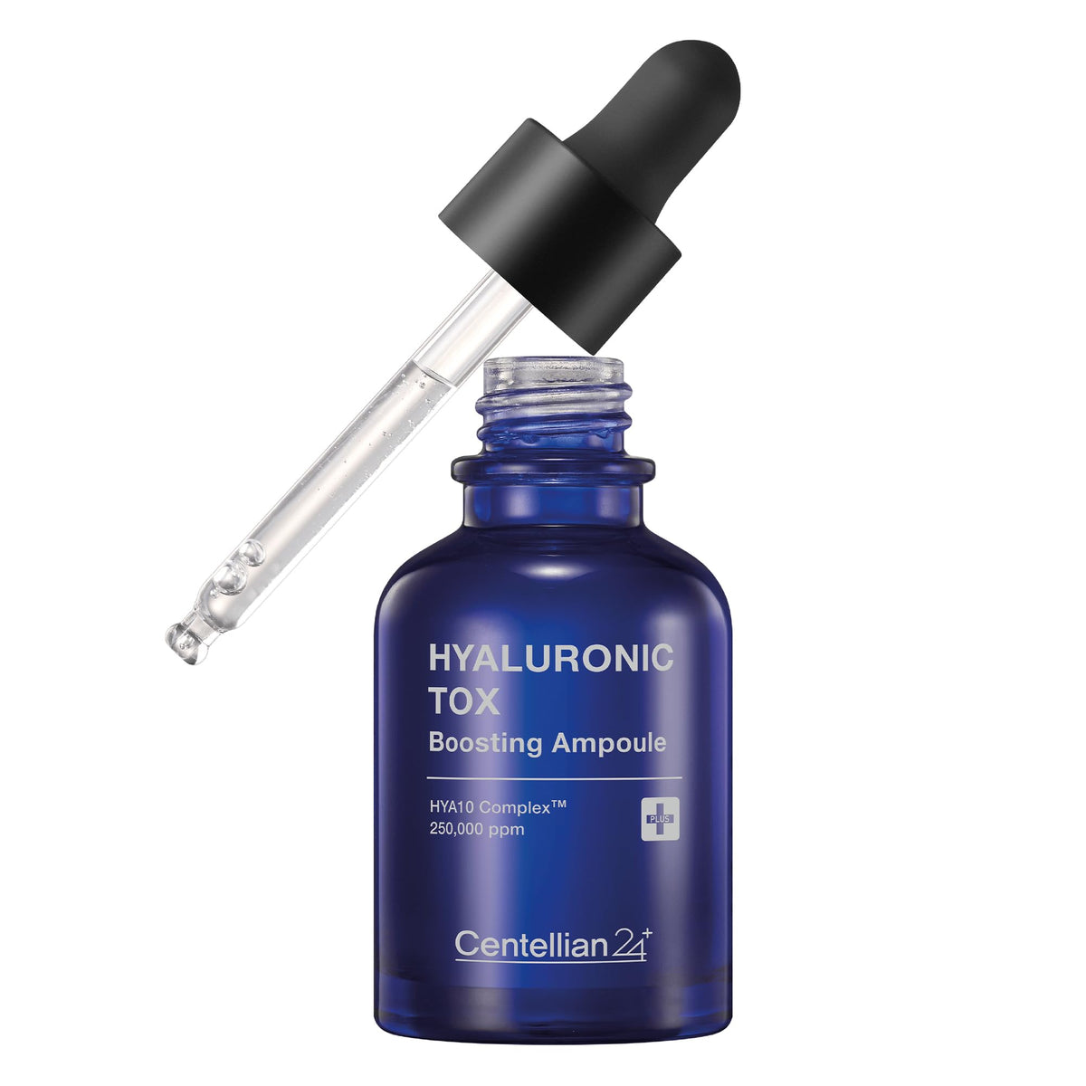 Centellian 24 Hyaluronic Tox Boosting Ampoule bottle for premium hydration.