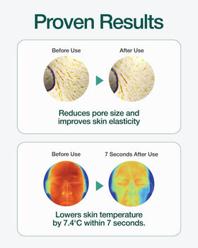 CENTELLIAN 24 Madeca Double Tightening Ampoule Pad application-on-face shows instant cooling and soothing sensation