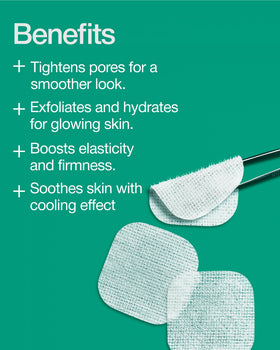 CENTELLIAN 24 Madeca Double Tightening Ampoule Pad exfoliation-closeup shows refined skin texture