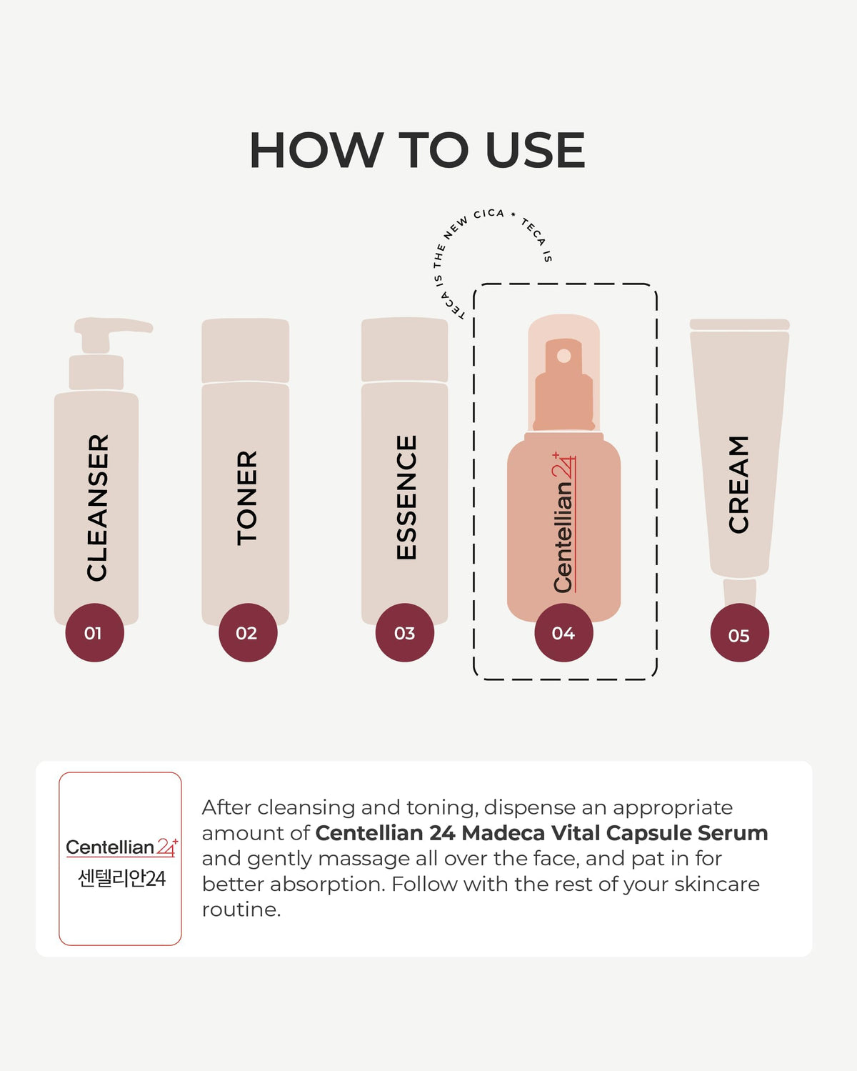Centellian 24 tomato extract tone image suggesting brighter, even complexion.