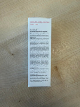 CENTELLIAN 24 Madeca Daily Repair Ampoule on skin suggests hydration and barrier-friendly feel