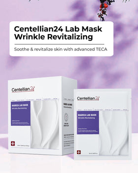 Centellian 24 Madeca Mask application close-up shows gentle care ideal for sensitive skin.