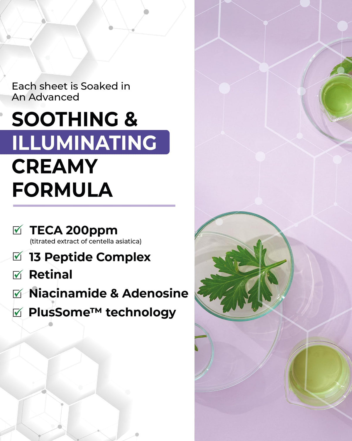 Centellian 24 Madeca Mask cooling effect demonstrates instant calm after application.