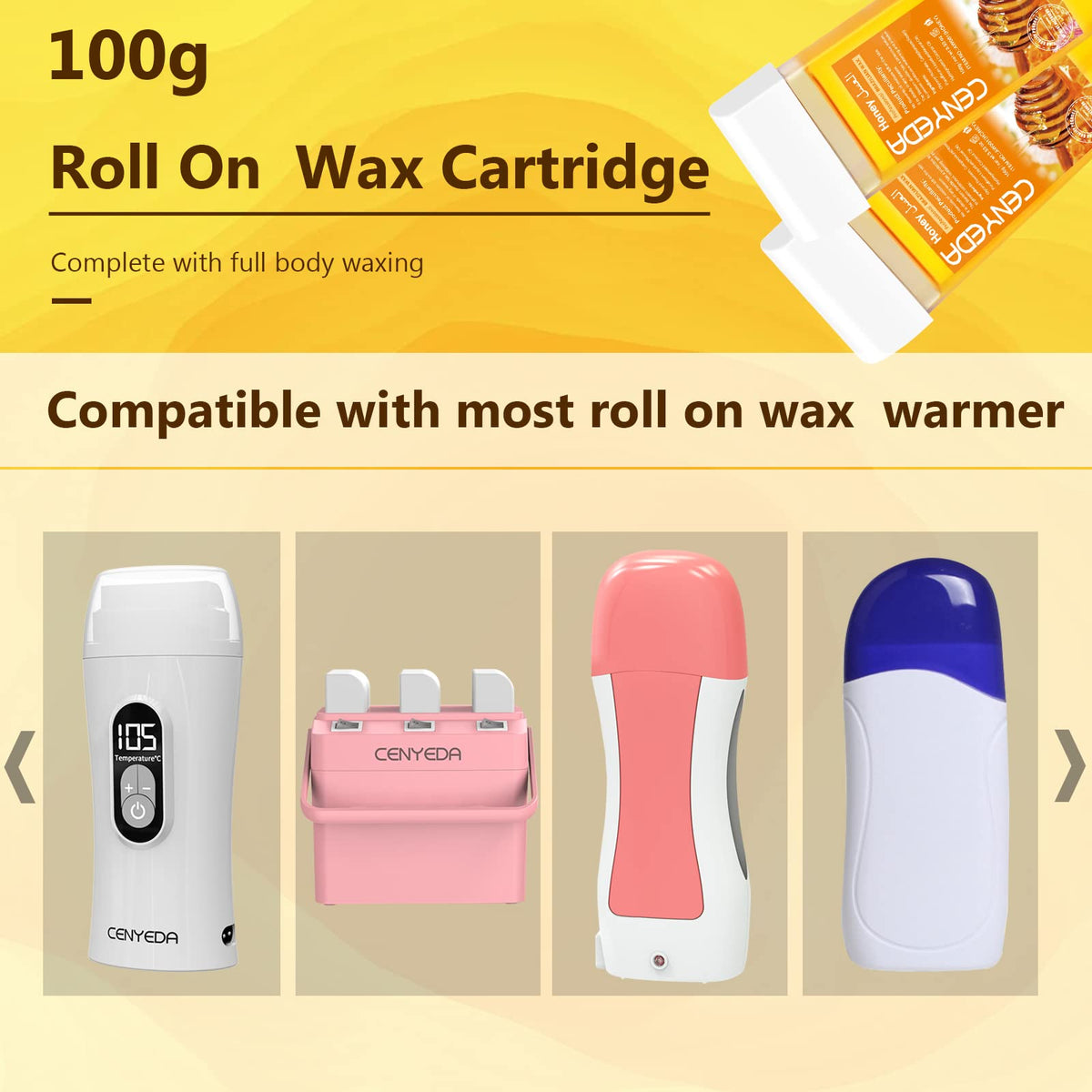 CENYEDA 20 after-wax wipes for soothing post-wax skin
