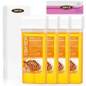CENYEDA Roll On Wax Kit honey cartridges for smooth at‑home waxing