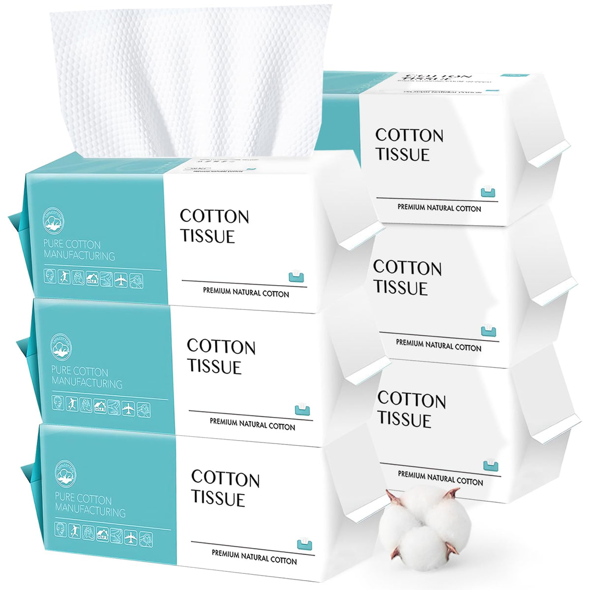CenYouful disposable face towel pack showing soft cotton wipes for easy dispensing