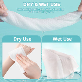 CenYouful towel in wet-dry mode for makeup removal and light cleaning
