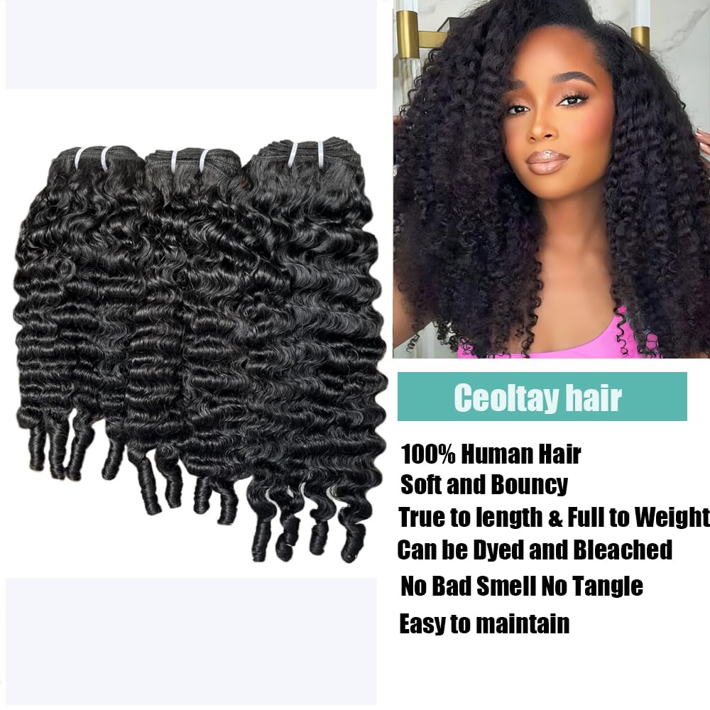 Ceoltay Burmese Curly Bundles 3C4A spiral end texture for a vivid, voluminous look.