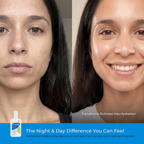Ceramedx skincare routine image emphasizes daily use for dry skin.