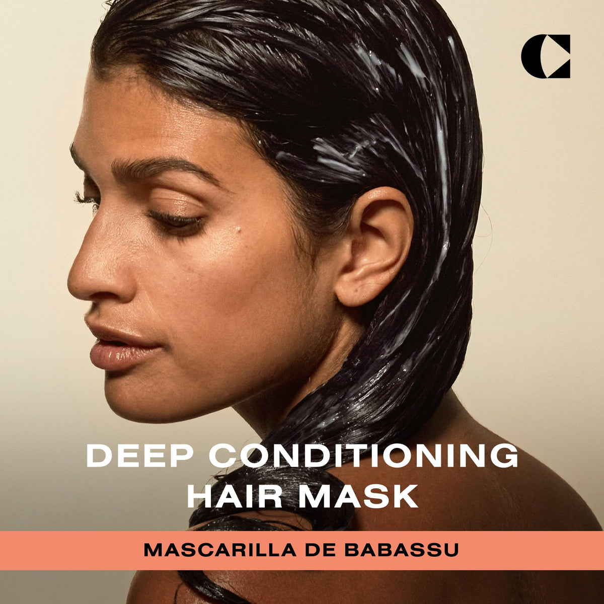Ceremonia deep conditioning mask jar close-up showing creamy texture for nourishment