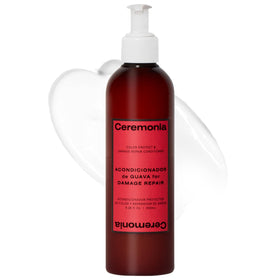 Ceremonia Guava Color Protect Conditioner bottle—color protection for vibrant hair.
