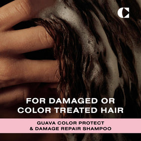 Ceremonia Guava Protect & Repair Shampoo pump for easy, gentle cleansing.