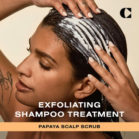 Ceremonia Papaya enzymes exfoliation highlights gentle scalp cleansing