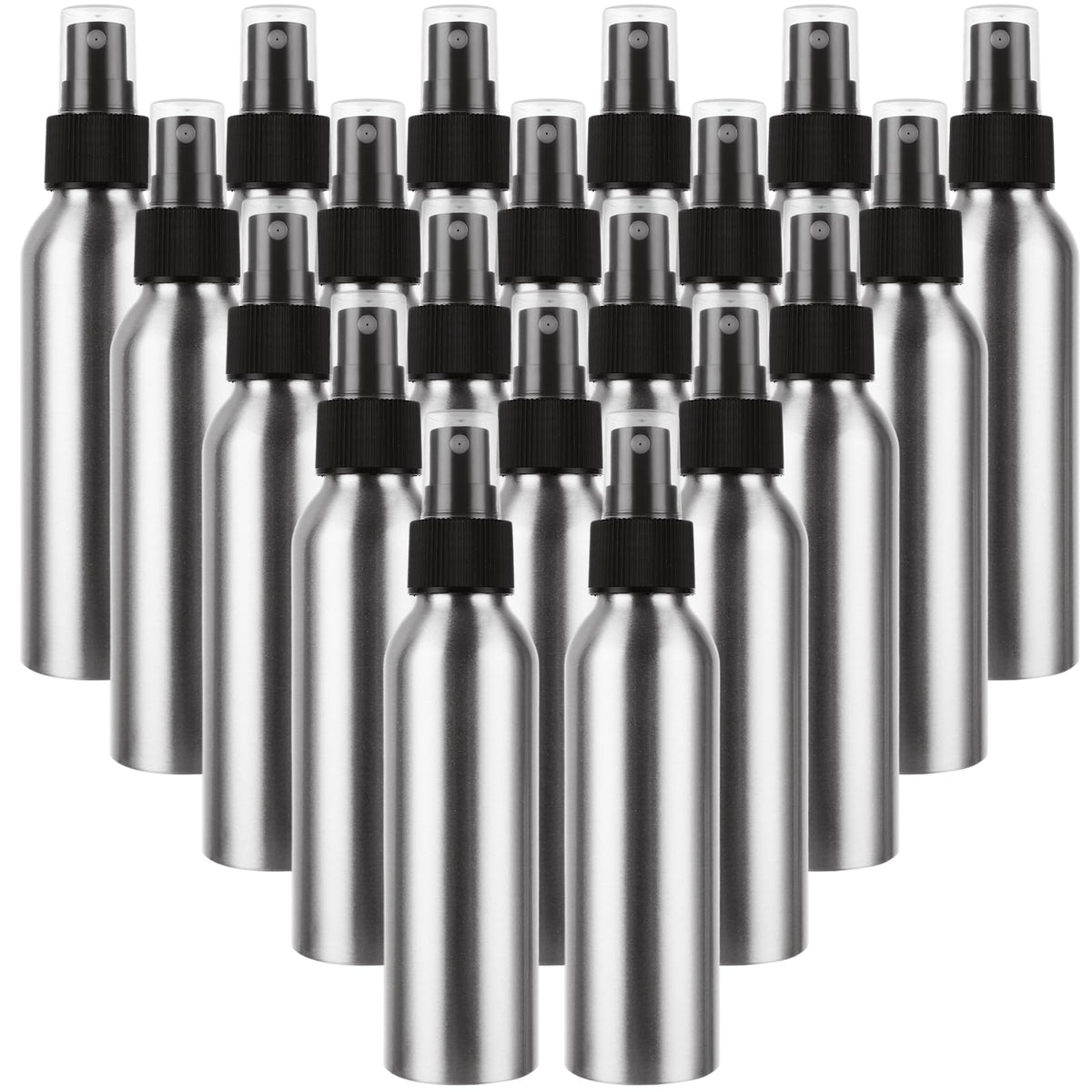 CertBuy 24-pack aluminum spray bottles ready for travel and storage