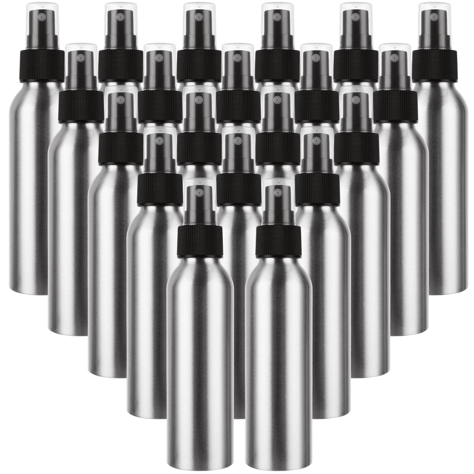 CertBuy 24-pack aluminum spray bottles ready for travel and storage
