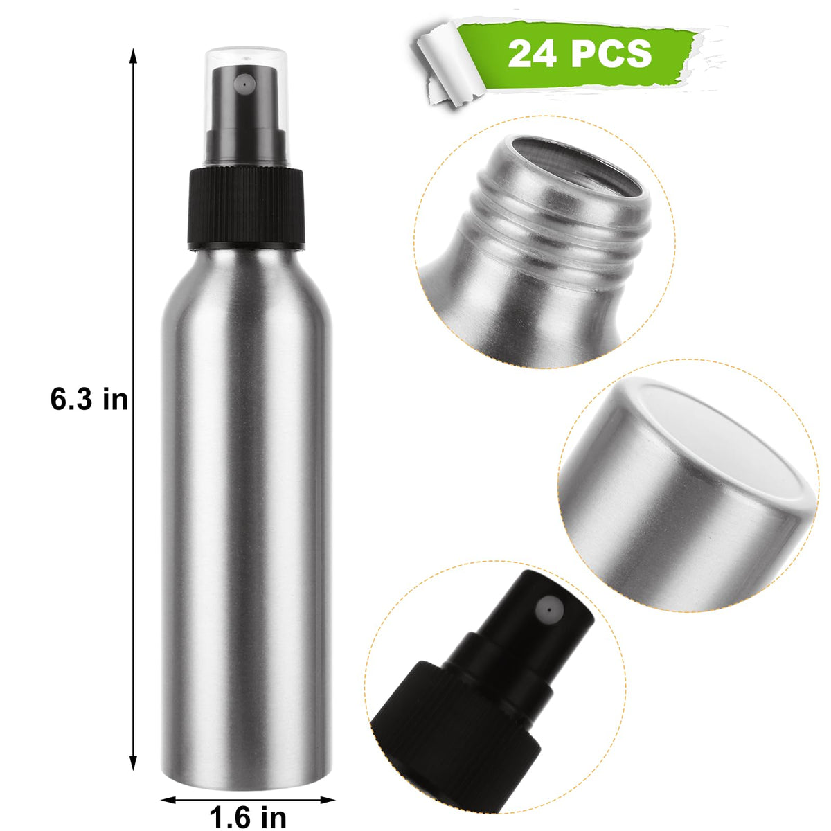 CertBuy compact 4 oz aluminum bottle ideal for on-the-go use