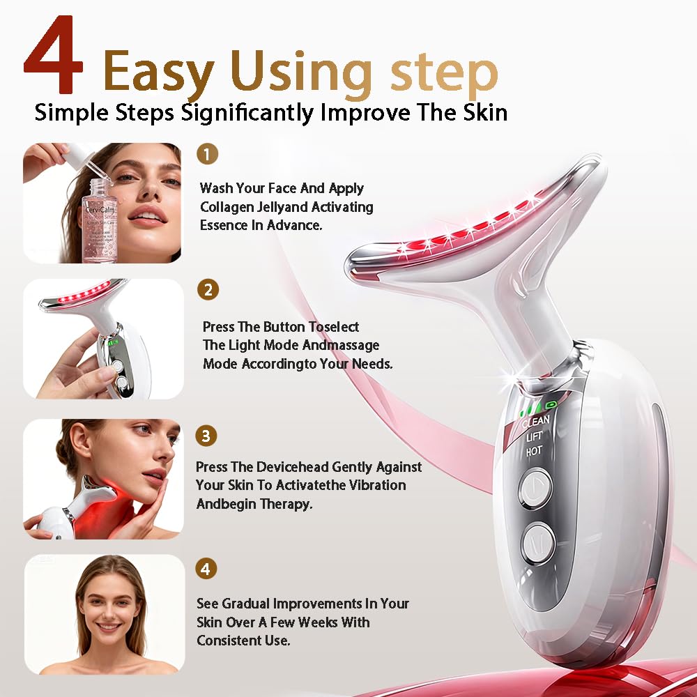 CerviCalm LED and heat therapy for gentle revitalization.