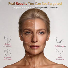 CerviCalm lymphatic drainage mode reduces facial puffiness.