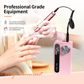 Cesekao nail-file kit with LCD display enables real-time speed and battery monitoring.