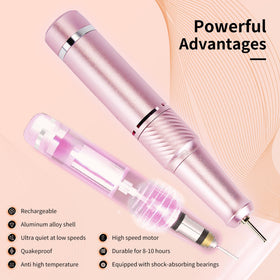 Cesekao ergonomic aluminum body provides comfortable grip during extended mani-pedi sessions.