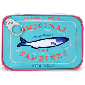 Cessfle canned sardines makeup bag with funny design for daily cosmetics.