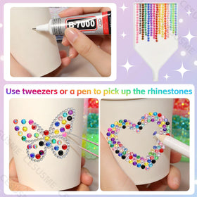 CESUSME multi purpose rhinestones for phone cases, scrapbooking, nails, and jewelry.