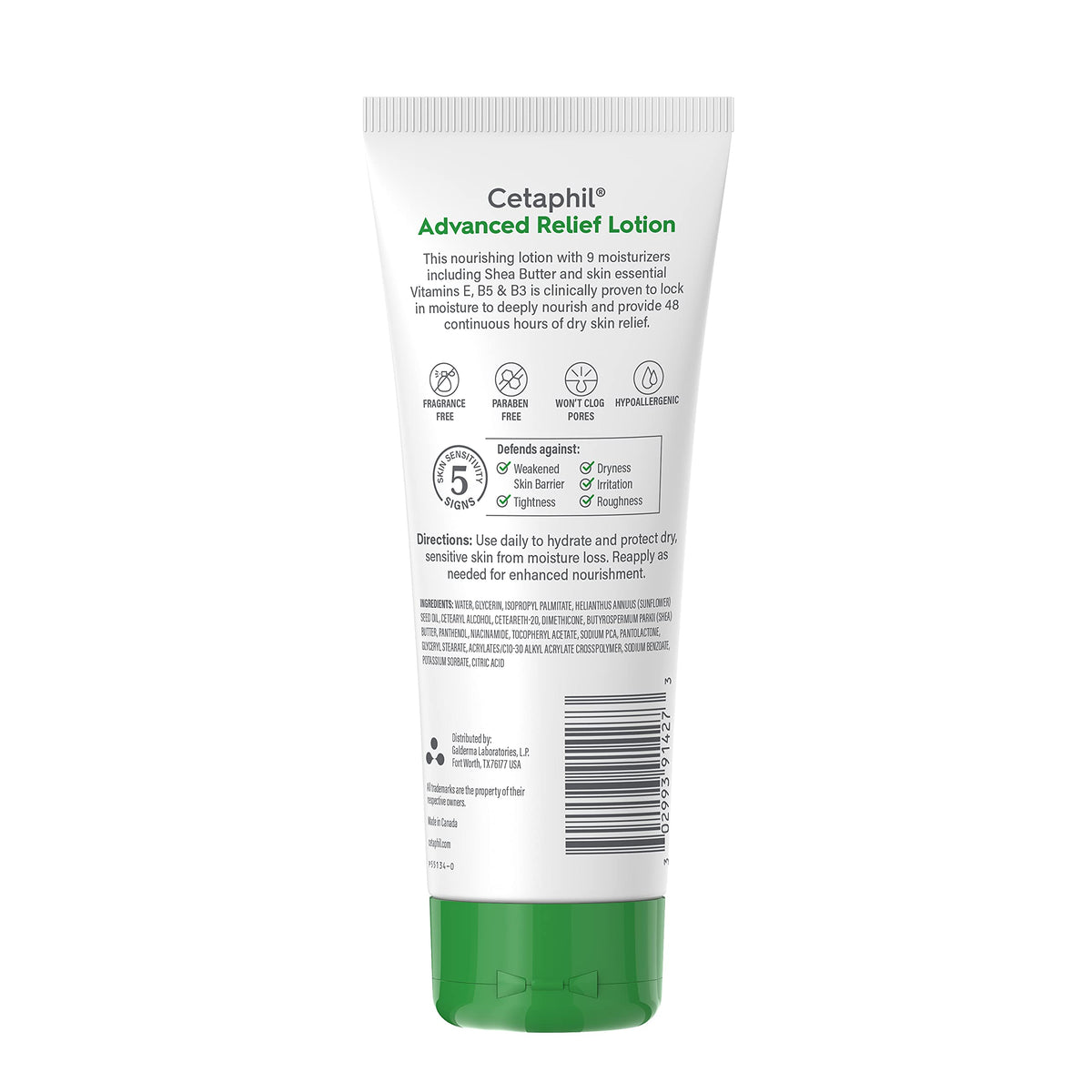 Three 8 oz Cetaphil Advanced Radiance Lotion bottles stacked for replenishment.