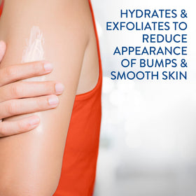 Arm skin with Cetaphil Daily Smoothing Moisturizer showing improved texture.