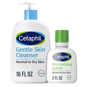Cetaphil Gentle Skin Cleanser bottle for daily cleansing and skin comfort.