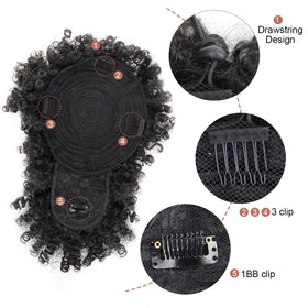 Cetiq Afro Puff matte texture blends with natural hair for seamless day-to-night style.