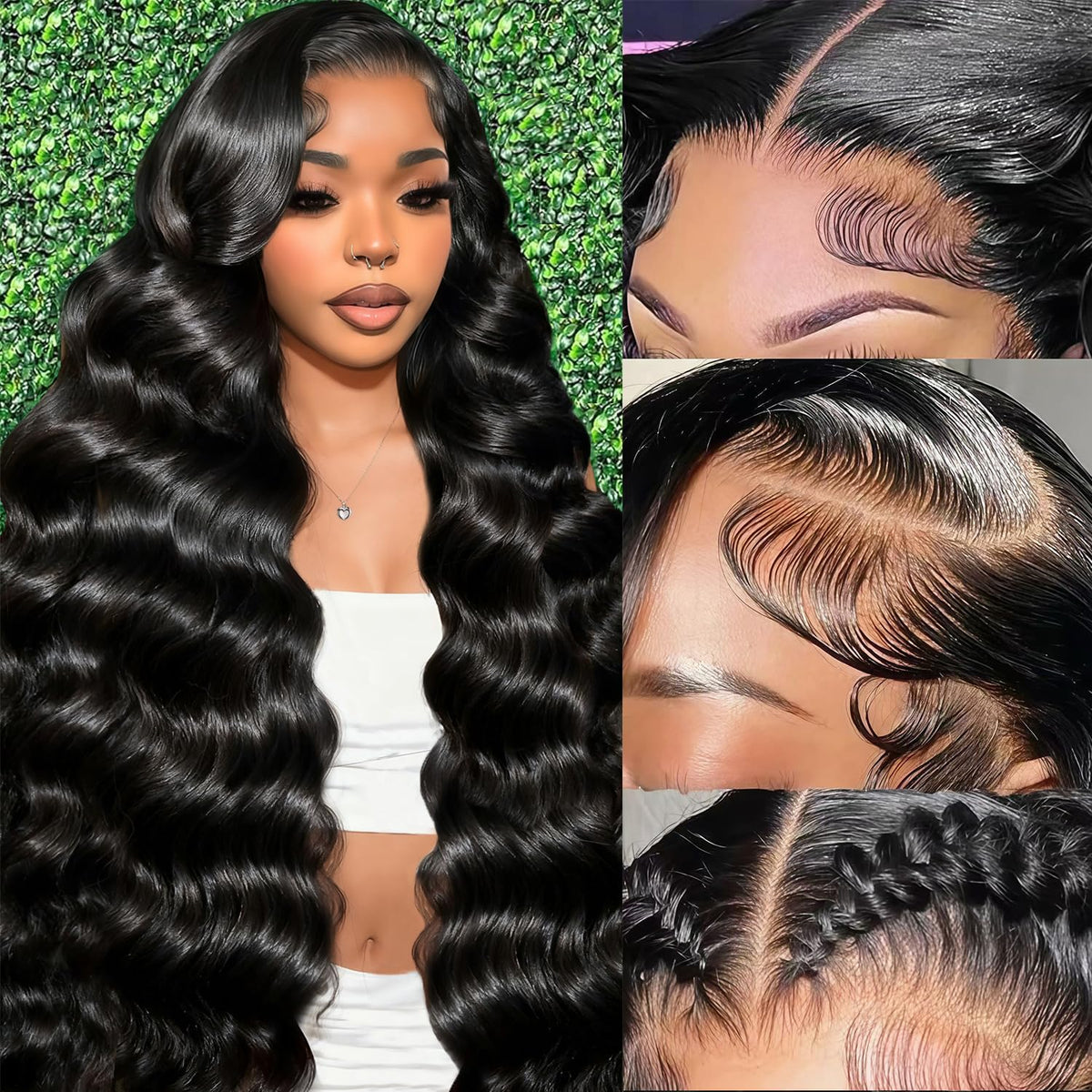 Cevkira 13x6 lace front wig showing body wave texture for natural daily style.