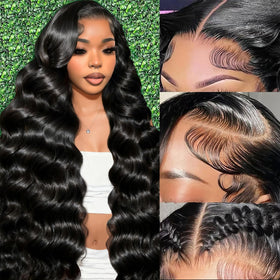Cevkira 13x6 lace front wig showing body wave texture for natural daily style.