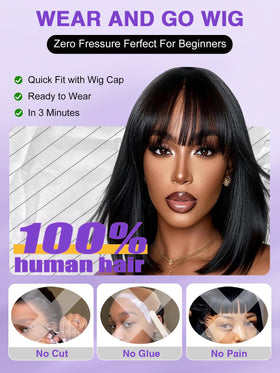 Cecycocy 100% human hair lets you dye, curl, or straighten.