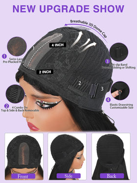 Cecycocy short bob design stays cool and playful in warm weather.