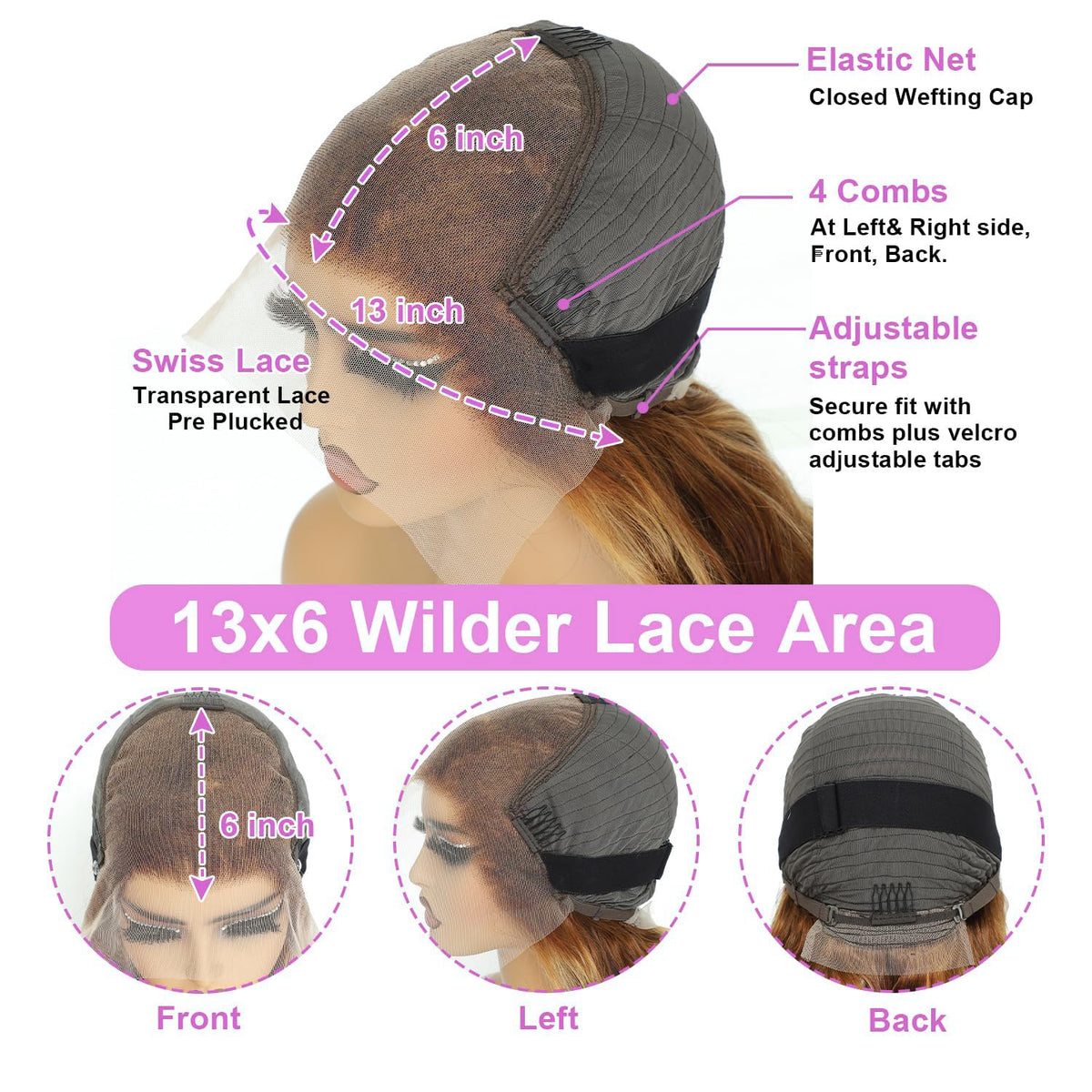 Cfaimity HD lace front shows invisible knots for discreet look