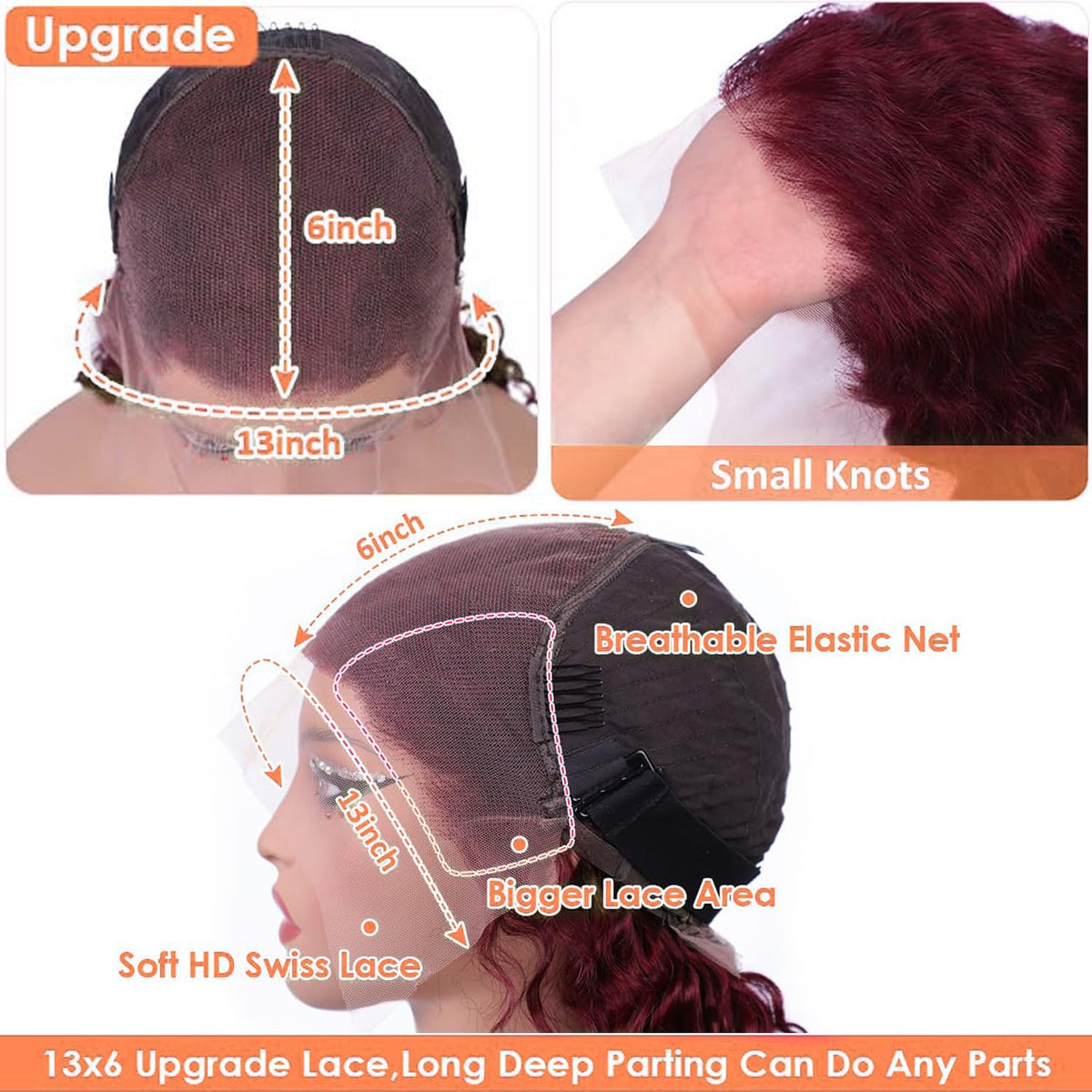 Cfaimity natural hairline with pre-plucked detail for easy styling.