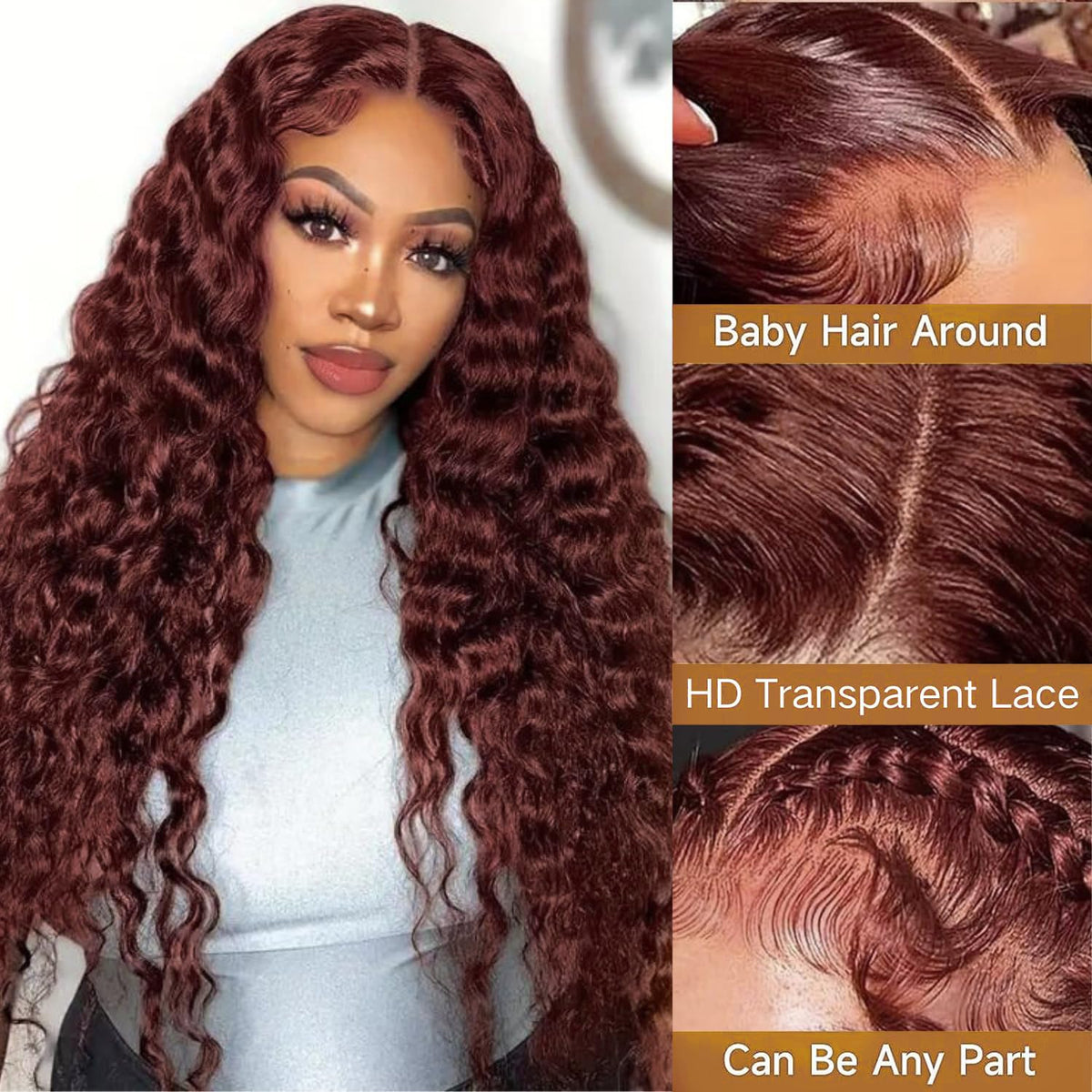 Cfaimity transparent 13x6 lace-front blends with skin tone.