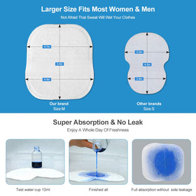 CFGROW unisex oversized design underarm pads securely fit and stay comfortable