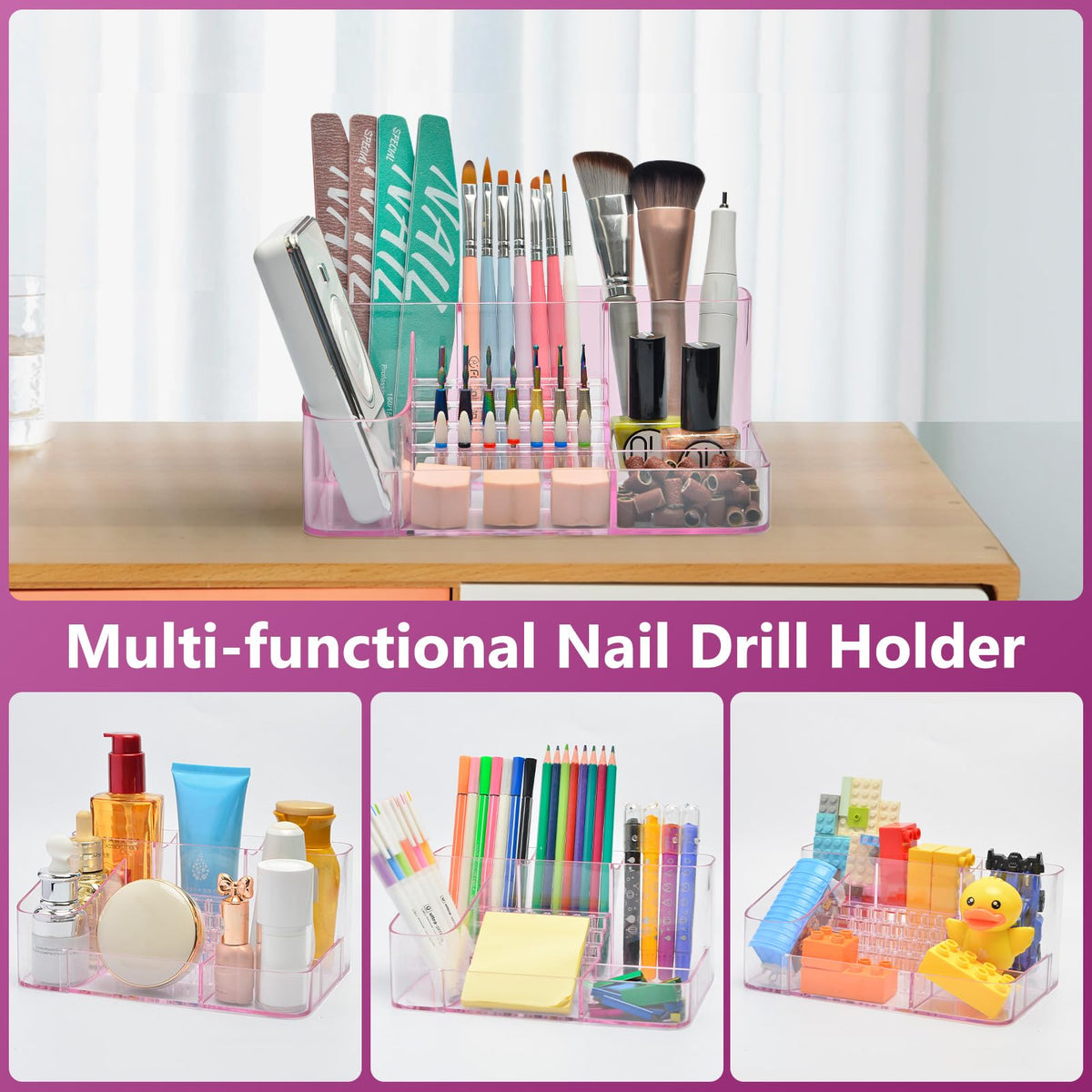 CGBE compact dimensions save desk space on small nail desks