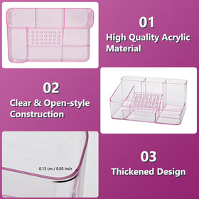 CGBE multi-layer nail desk organizer offers accessible tool storage