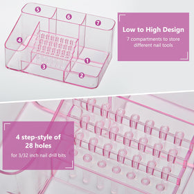 CGBE seven-compartment nail tools organizer keeps items neatly arranged