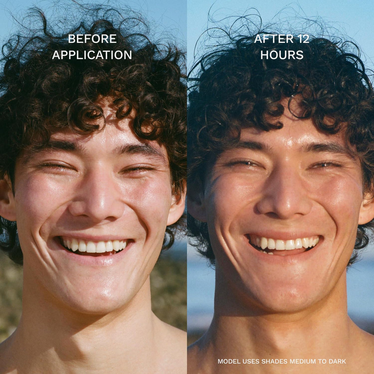 Chaddy Tanning Water on skin, quick absorption and hydration during building color.