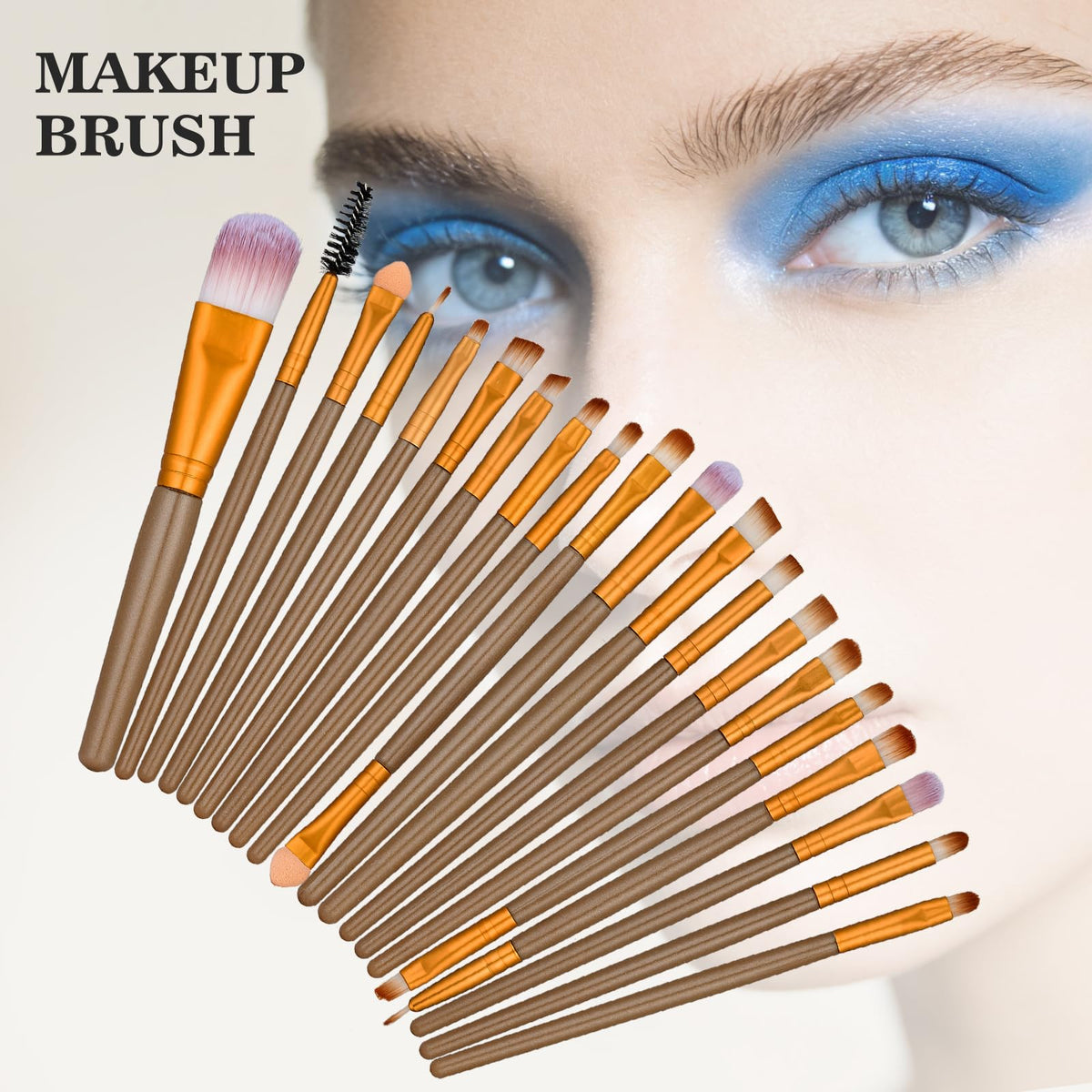 CHAFFUL makeup brush set enables precise application and blending.