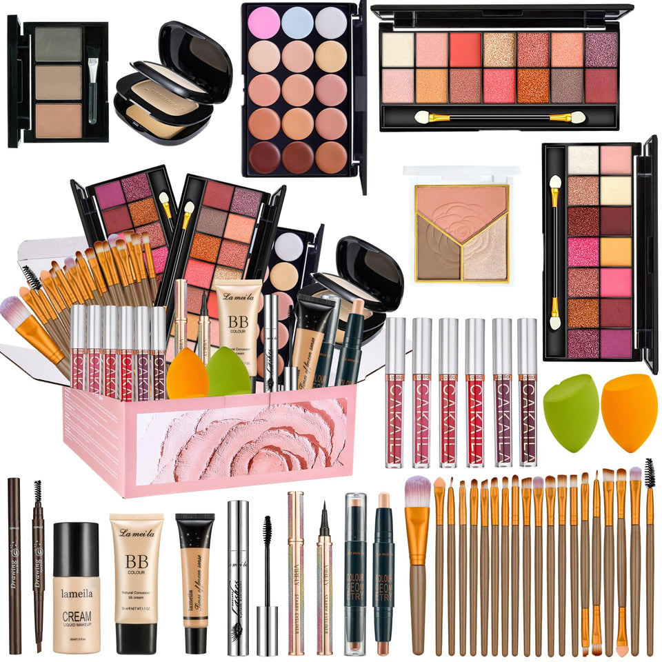 CHAFFUL all-in-one makeup kit foundation swatch for an even skin tone.
