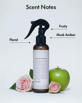 CHAHONG Keratin Hair Repair Mist hair shine after use with elasticity boost.