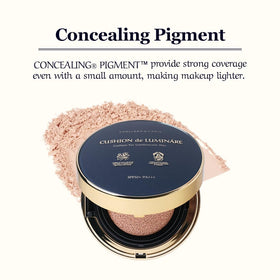 Challans de Paris Luminare Ex 23 packaging emphasizes premium cushion formula