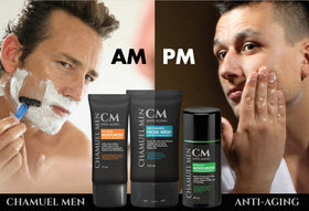 CHAMUEL MEN 100ml packaging demonstrates generous nightly-use size.